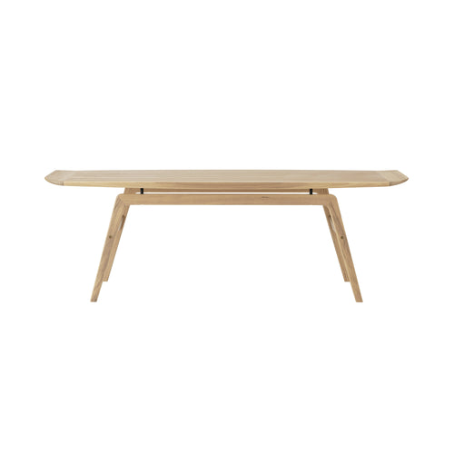 Surfboard Coffee Table: Without Shelf + Oiled Oak