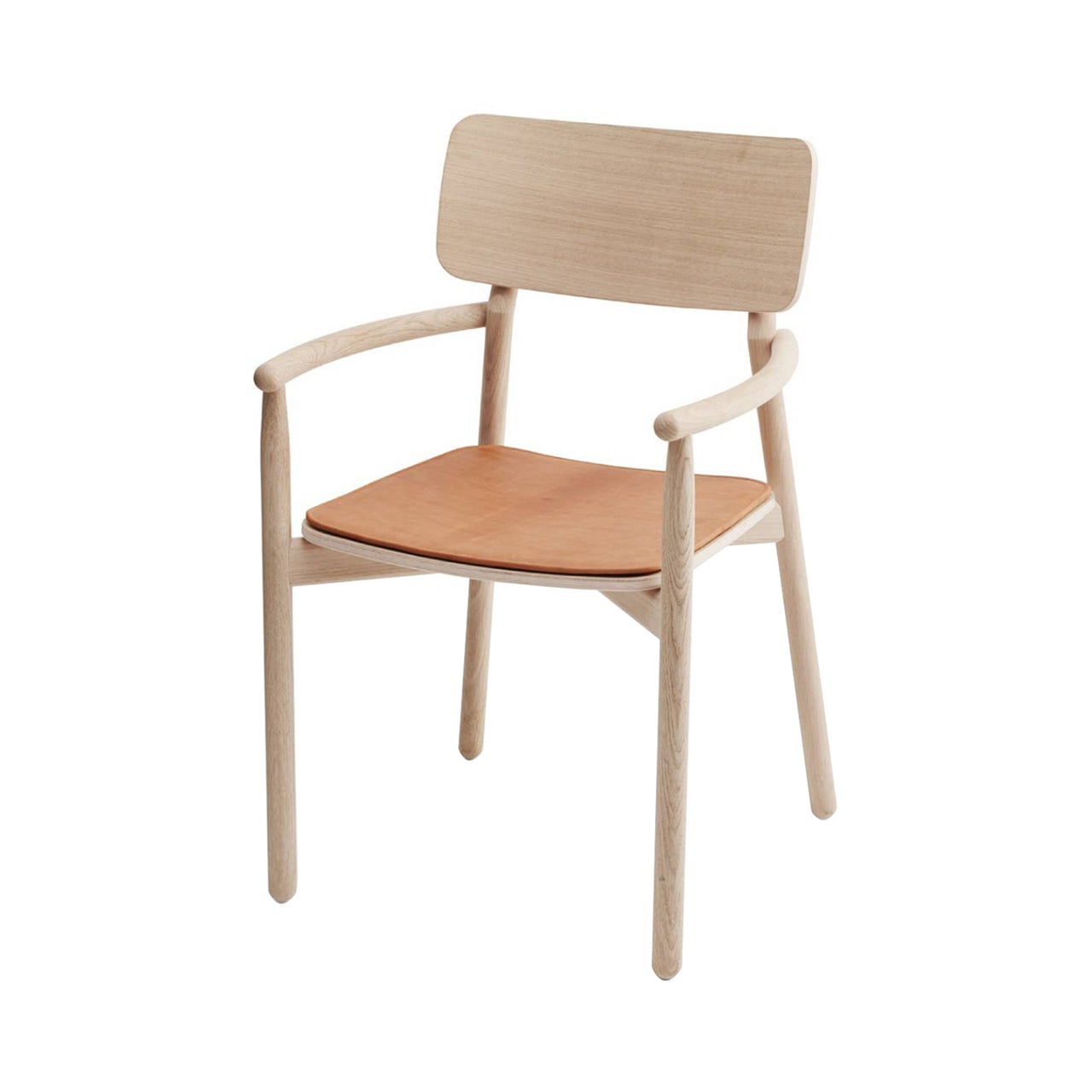 Hven Armchair: White Oil Oak + With Cushion