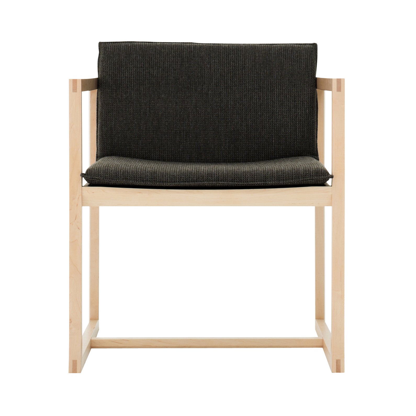 Ren Chair: Pure Oak + Black Leather