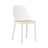 Allez Chair: Molded Wicker + White + Polypropylene