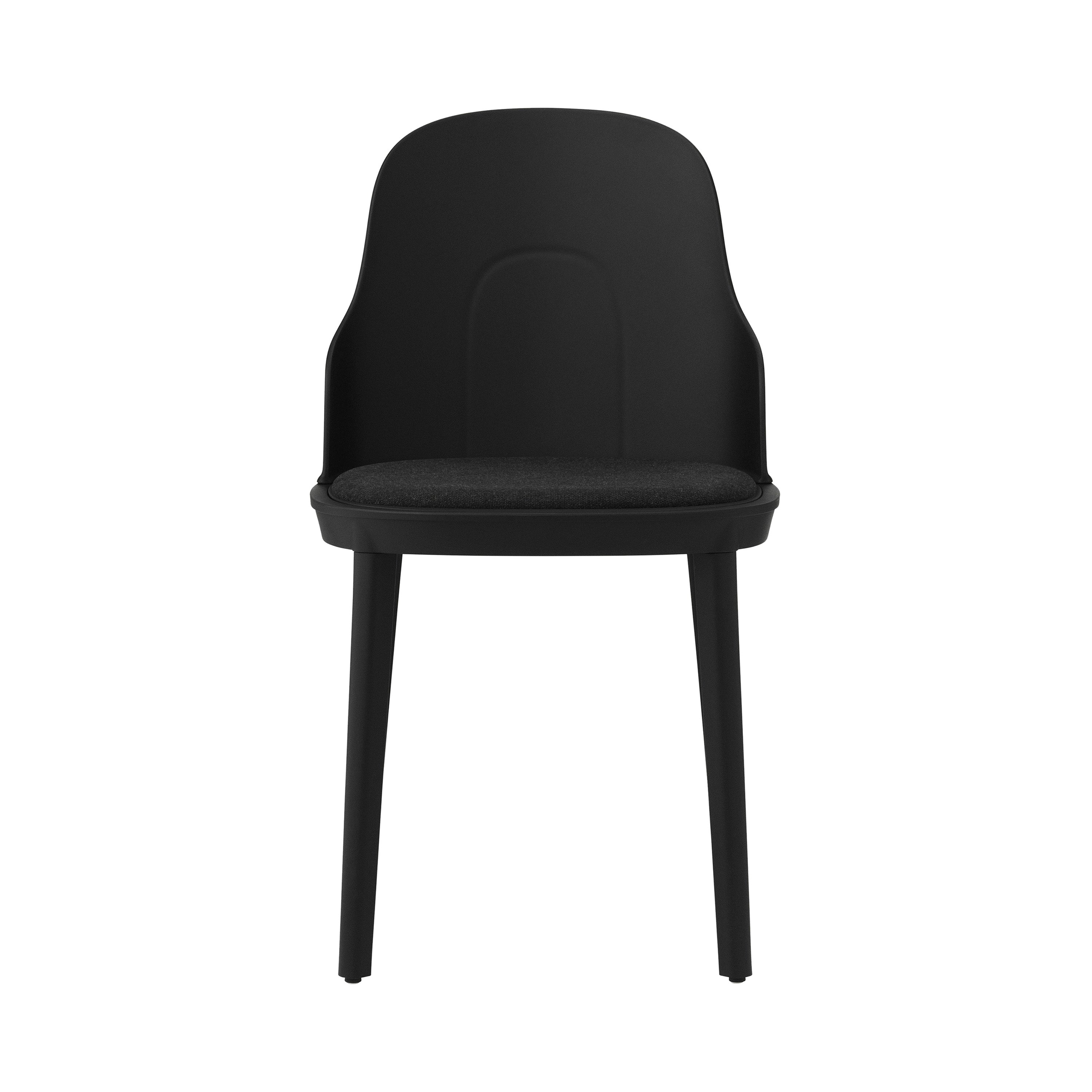 Allez Chair: Upholstered + Black + Polypropylene