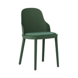 Allez Chair: Upholstered + Park Green + Polypropylene + Main Line Flax MLF29