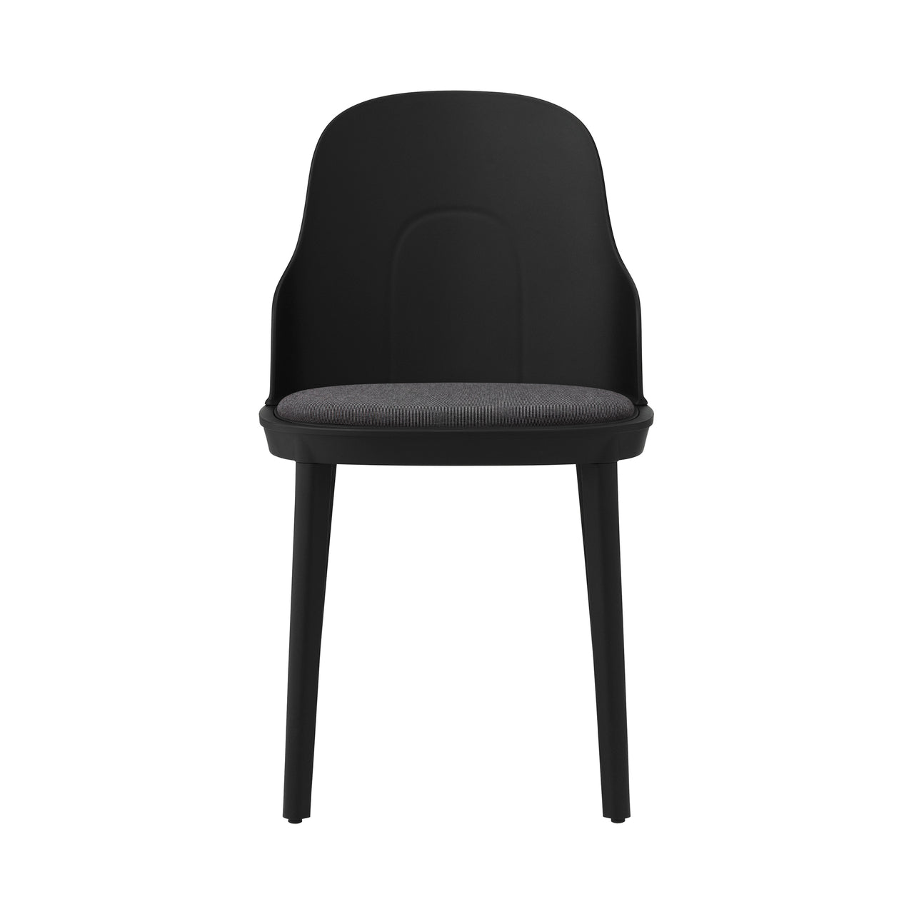 Allez Chair: Upholstered + Black + Polypropylene