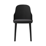 Allez Chair: Upholstered + Black + Polypropylene