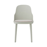 Allez Chair: Upholstered + Warm Grey + Polypropylene