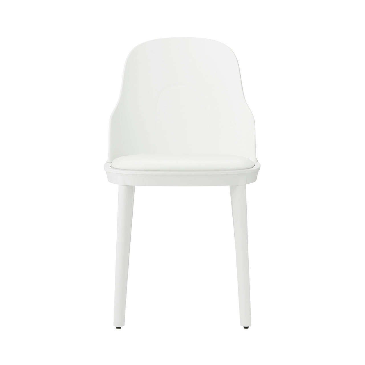 Allez Chair: Upholstered + White + Polypropylene