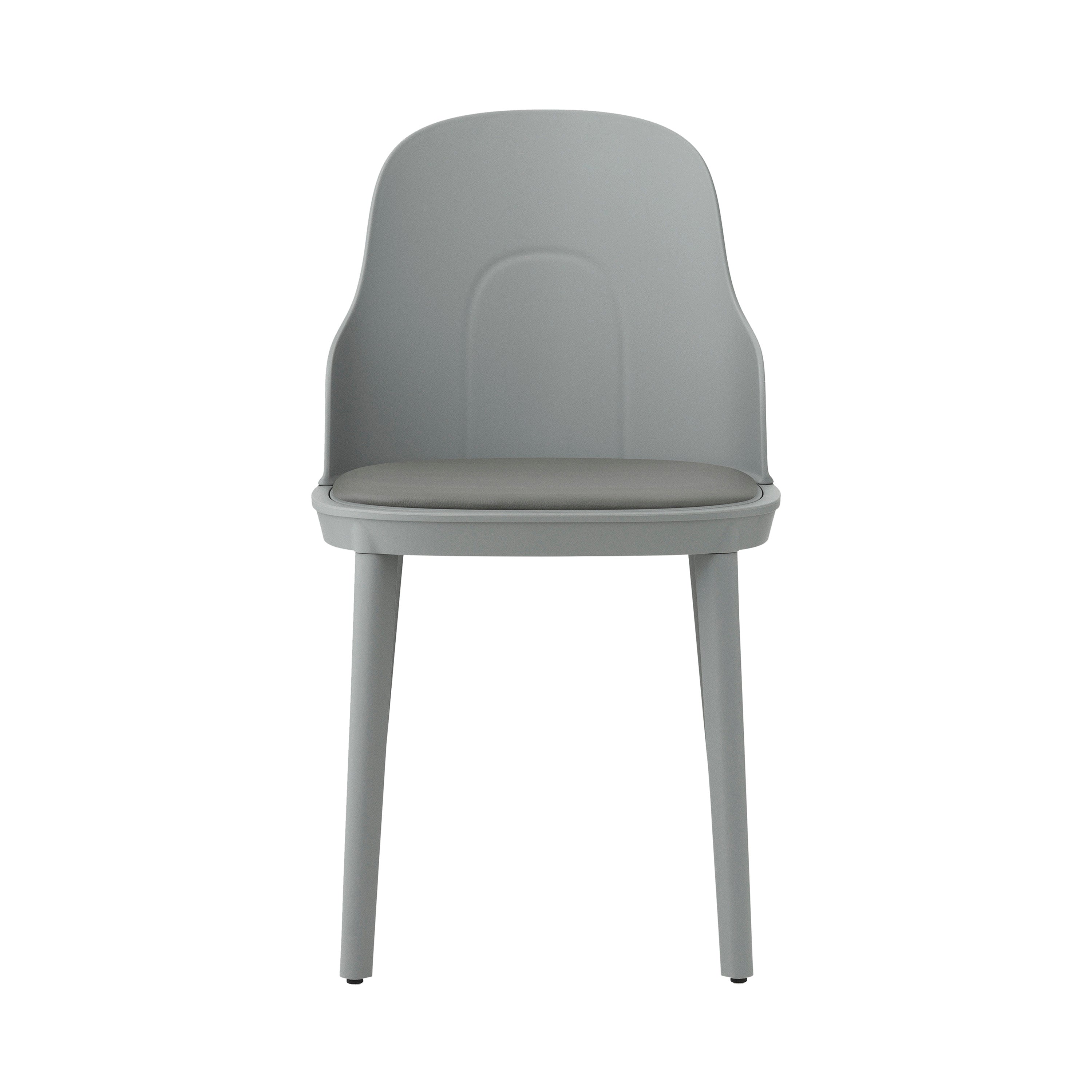 Allez Chair: Upholstered + Grey + Polypropylene