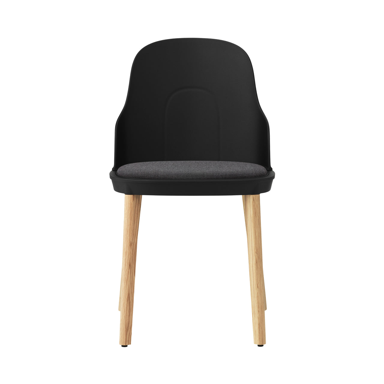 Allez Chair: Upholstered + Black + Oak