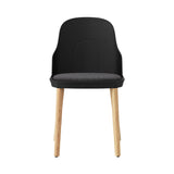 Allez Chair: Upholstered + Black + Oak