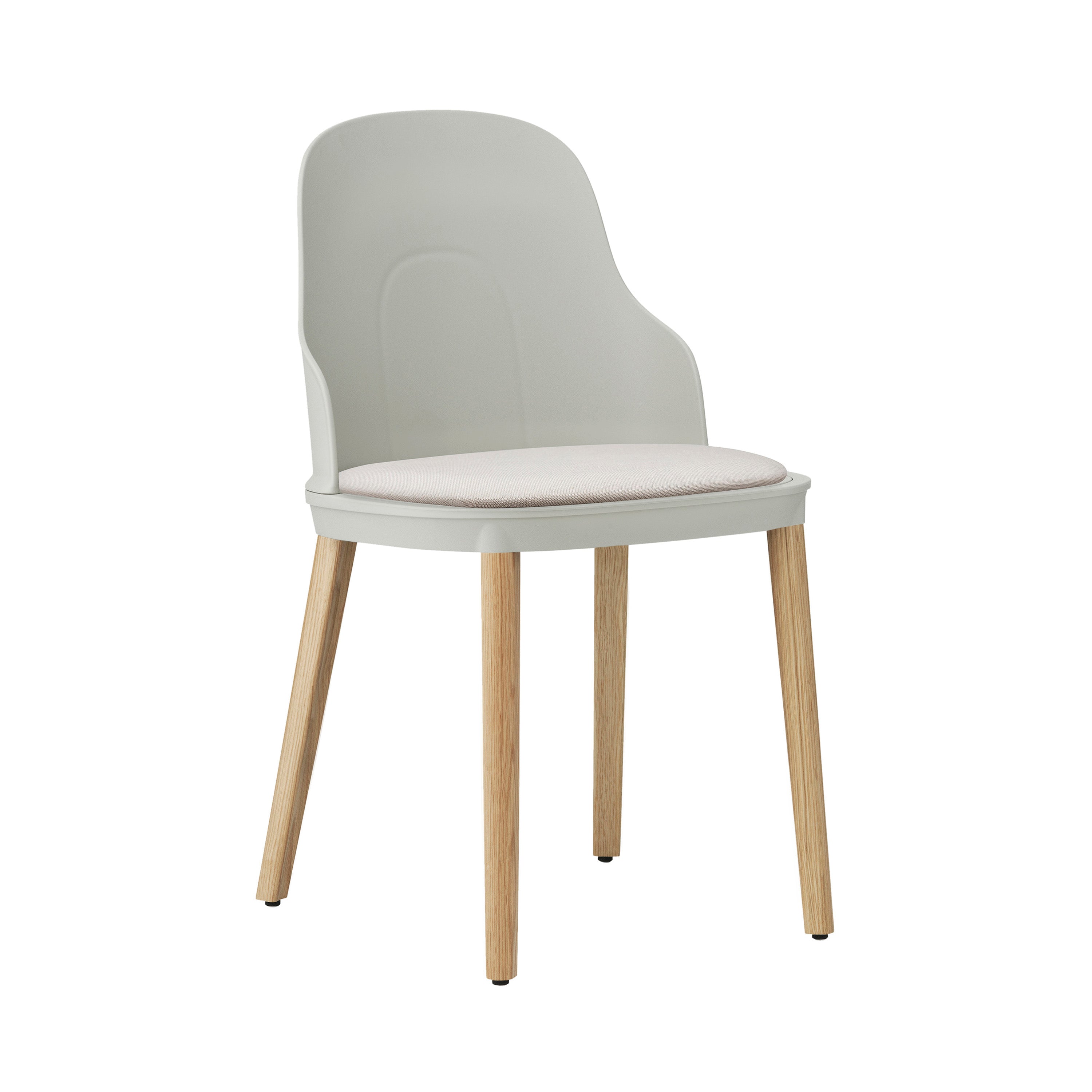 Allez Chair: Upholstered + Warm Grey + Oak + Canvas SJA 3988
