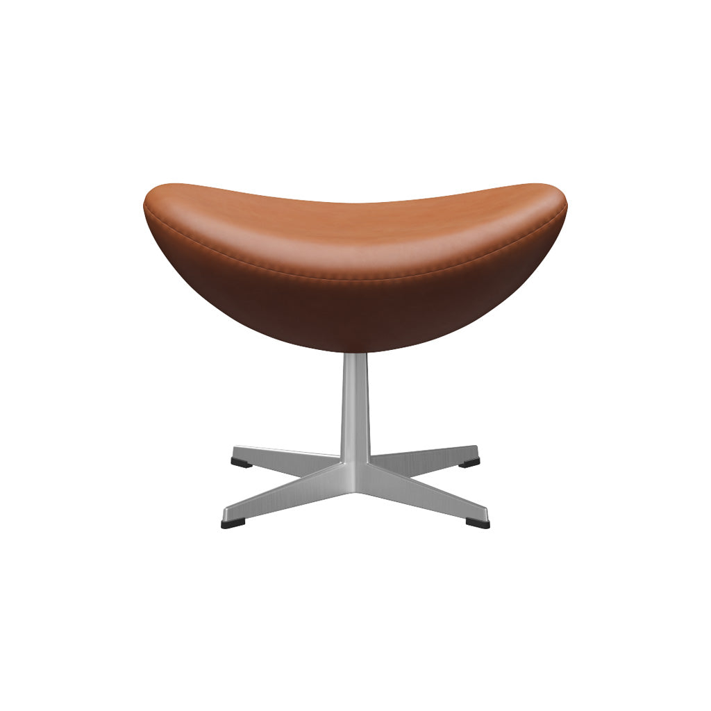 Egg Footstool: Brushed Aluminum