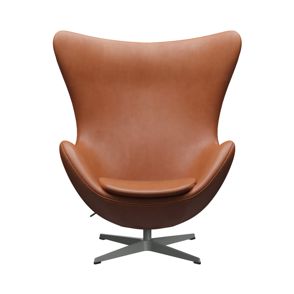 Egg Footstool: Without Return Mechanism + Silver Grey