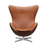 Egg Footstool: Without Return Mechanism + Brushed Aluminum