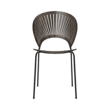 Trinidad Chair: Stacking + Smoked Stained  Oak + Black