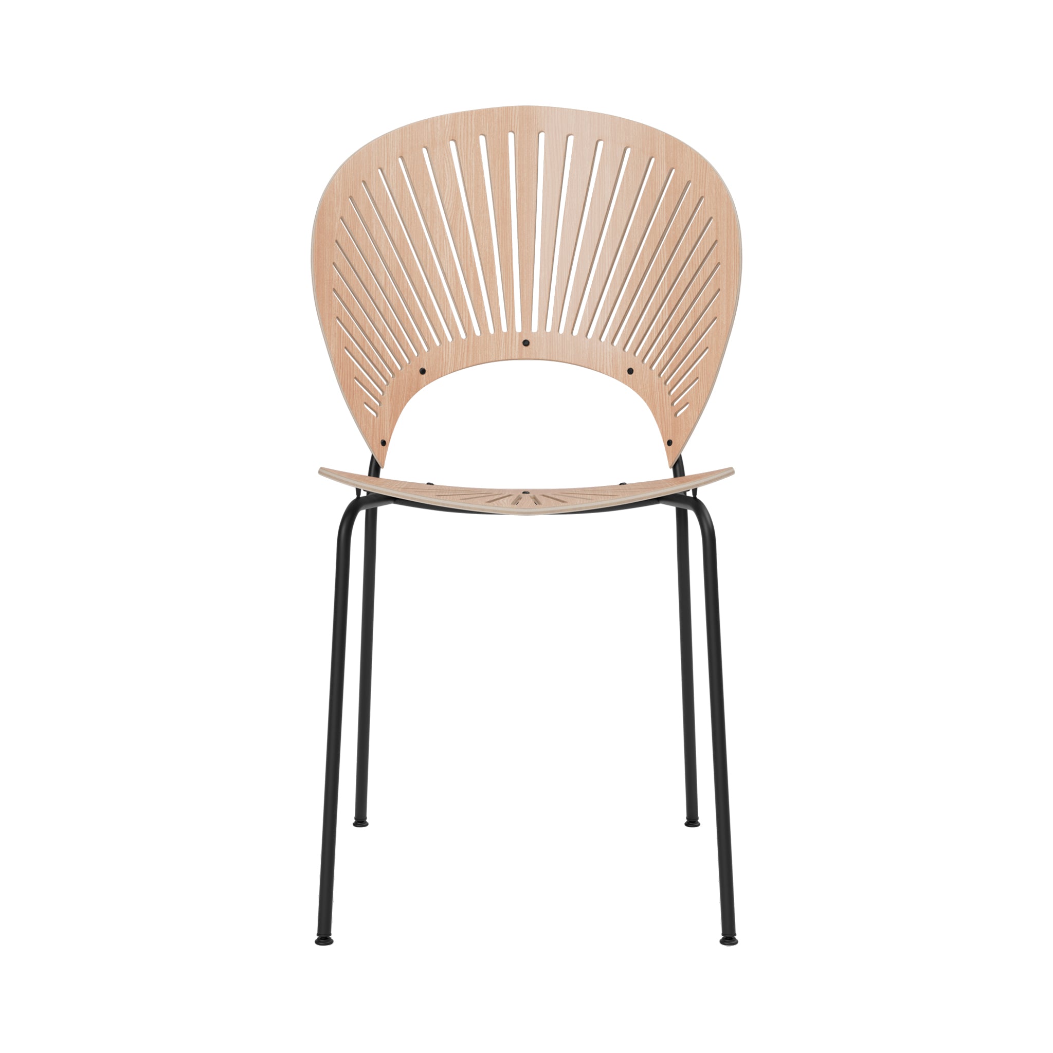 Trinidad Chair: Stacking + Lacquered Oak + Black