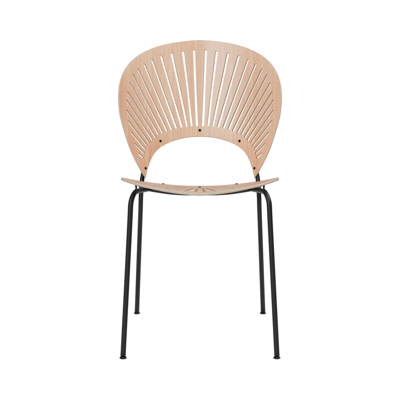 Trinidad Chair: Stacking + Lacquered Oak + Black