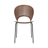 Trinidad Chair: Lacquered Walnut + Black