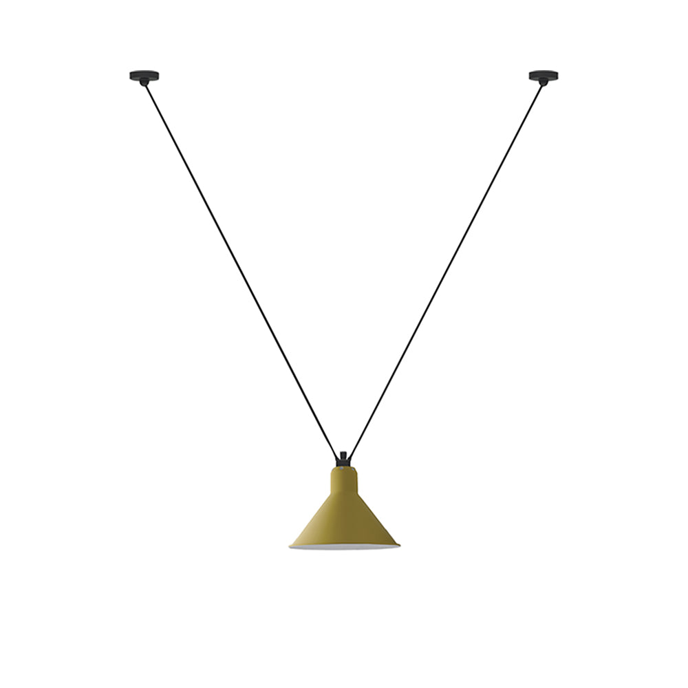 Les Acrobates N° 323 Pendant Lamp: Large + Yellow + Conic