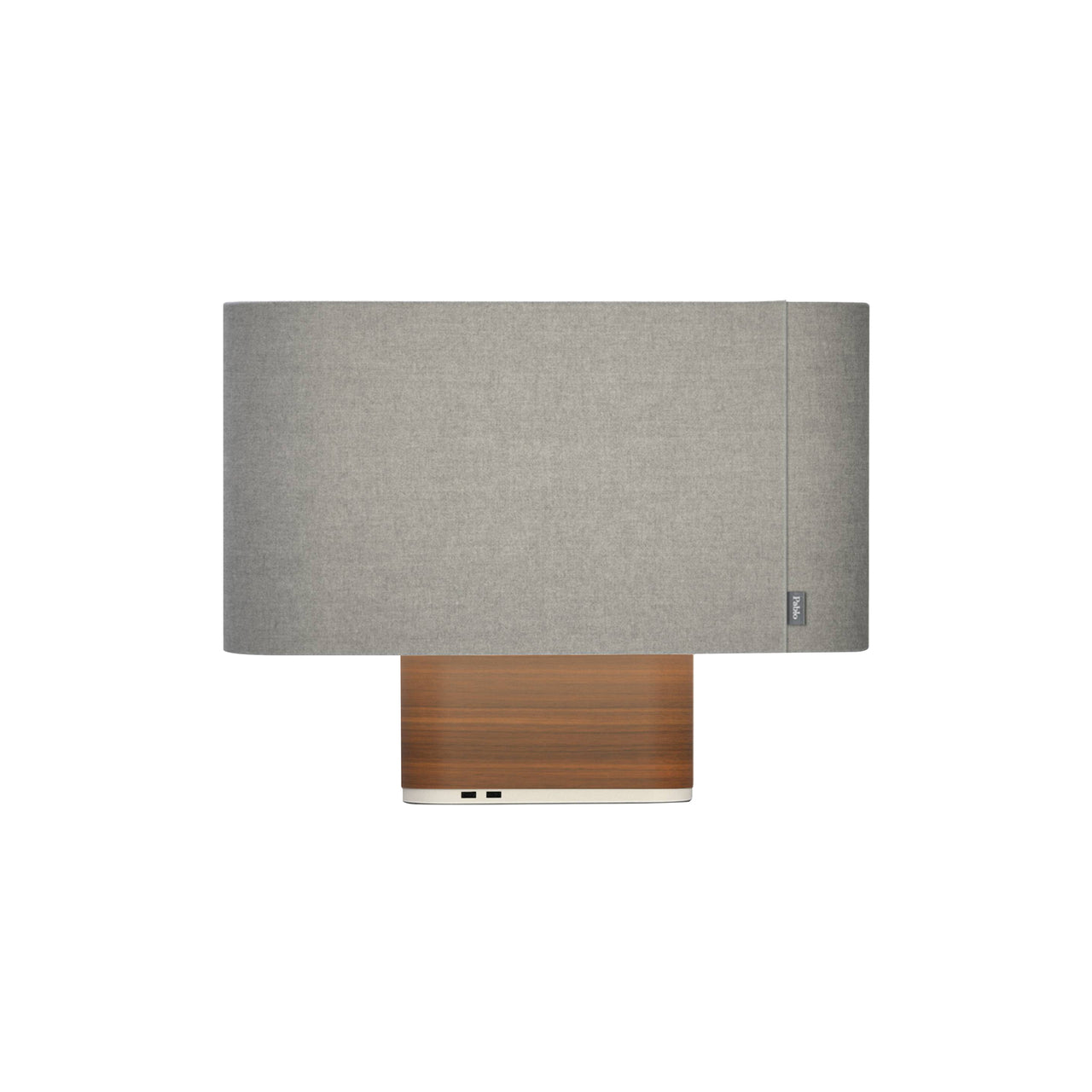 Belmont Table Lamp: Silverdale + Walnut