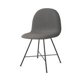3D Dining Chair: Center Base + Front Upholstered + American Walnut