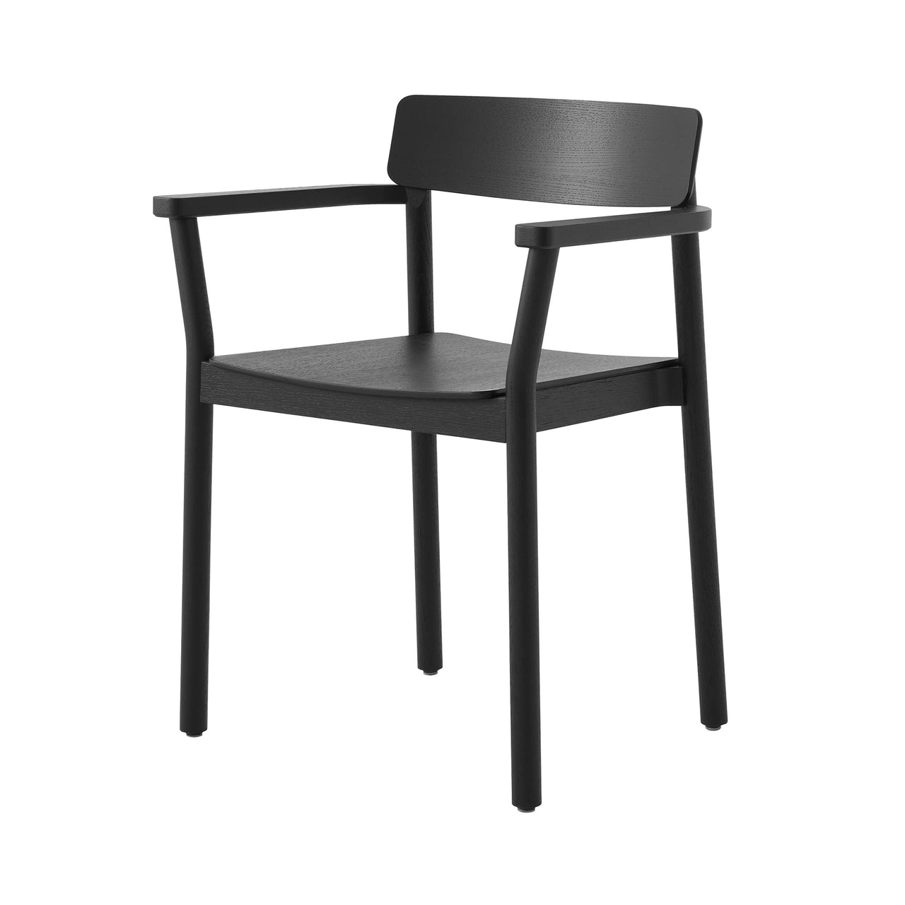 Betty Stacking Armchair TK10: Set of 2 + Black Lacquered Ash