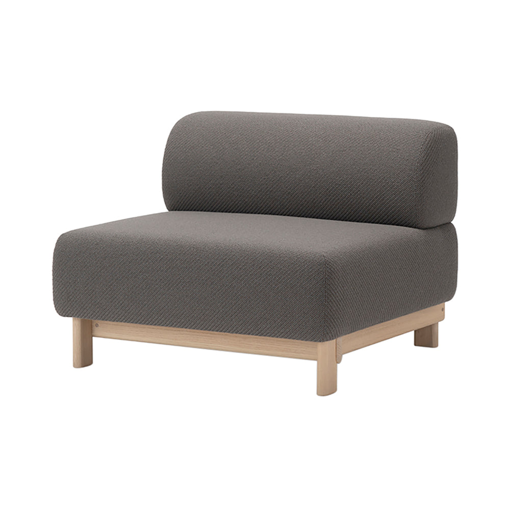 Elephant 1 Seater Bench: Pale Natural