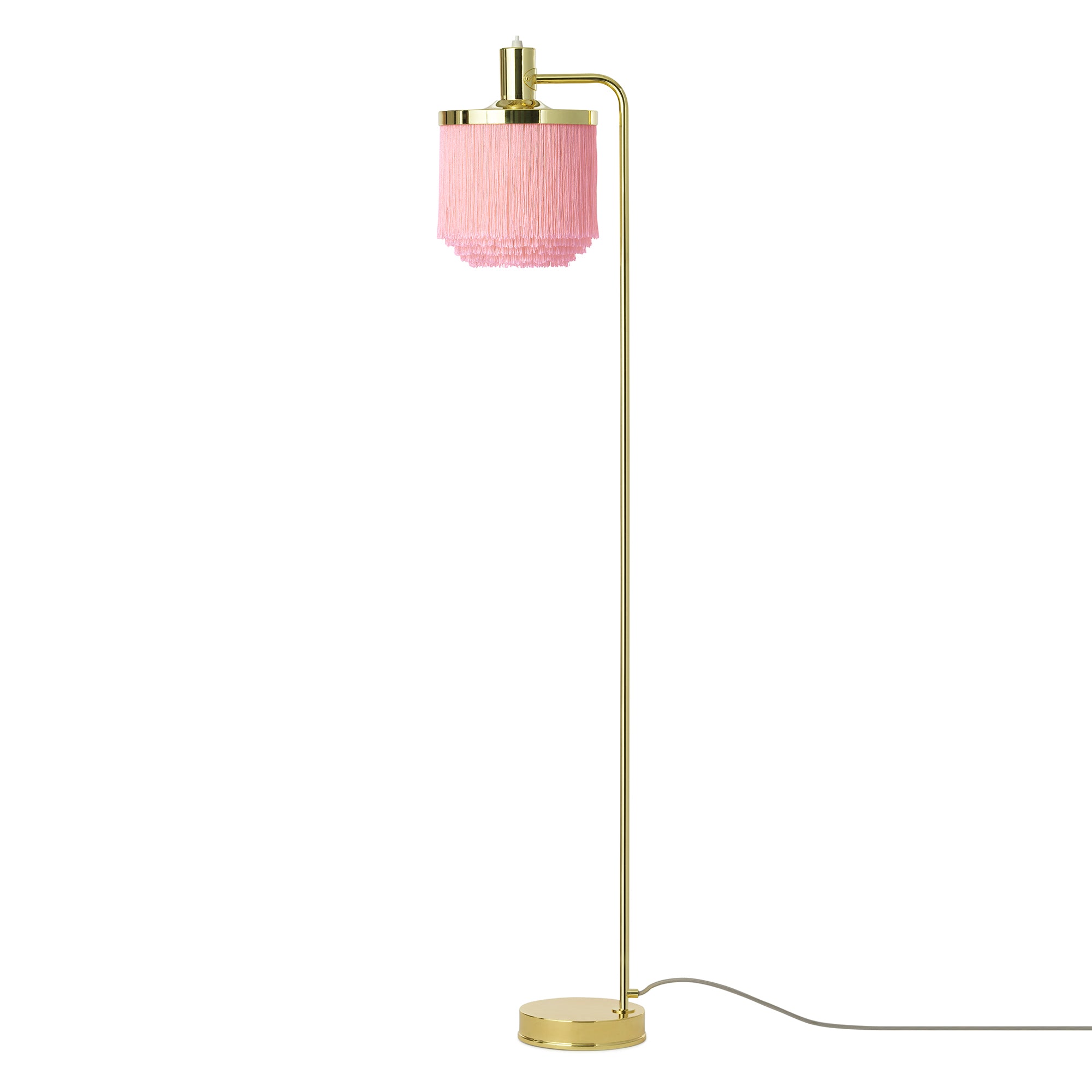 Fringe Floor Lamp: Pale Pink