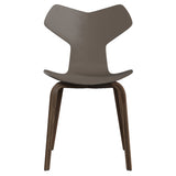 Grand Prix Chair: High + Deep Clay + Walnut Veneer