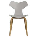 Grand Prix Chair: High + Nine Grey + Oak Veneer