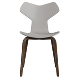 Grand Prix Chair: High + Nine Grey + Walnut Veneer