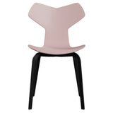 Grand Prix Chair: High + Pale Rose + Black Veneer