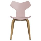 Grand Prix Chair: High + Pale Rose + Oak Veneer