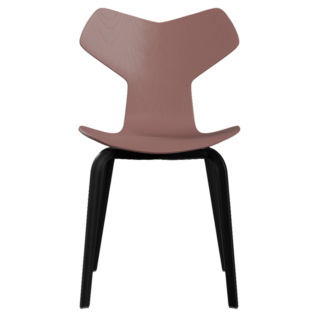 Grand Prix Chair: High + Wild Rose + Black Veneer