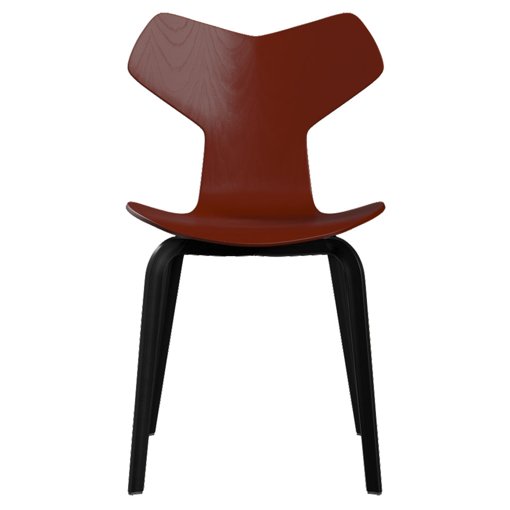 Grand Prix Chair: High + Venetian Red + Black Veneer
