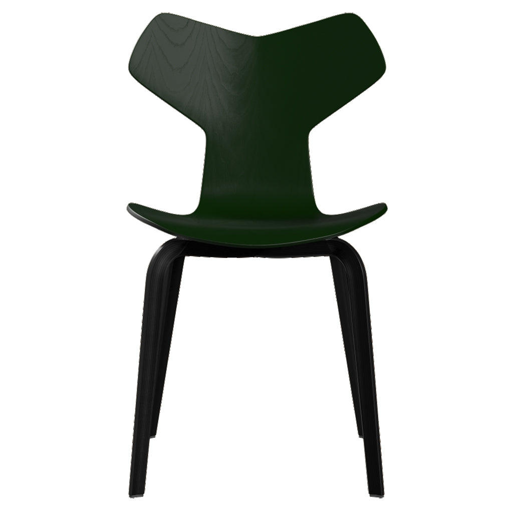 Grand Prix Chair: High + Evergreen + Black Veneer