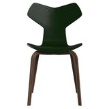 Grand Prix Chair: High + Olive Green + Walnut Veneer
