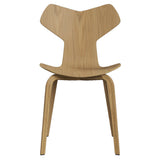 Grand Prix Chair: High + Clear Lacquered Oak + Oak Veneer
