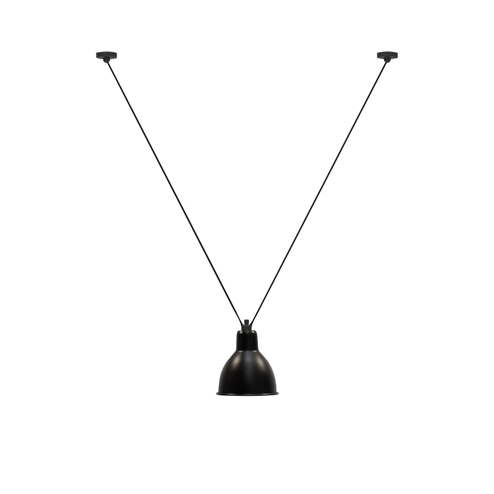 Les Acrobates N° 323 Pendant Lamp: Extra Large + Black + Round