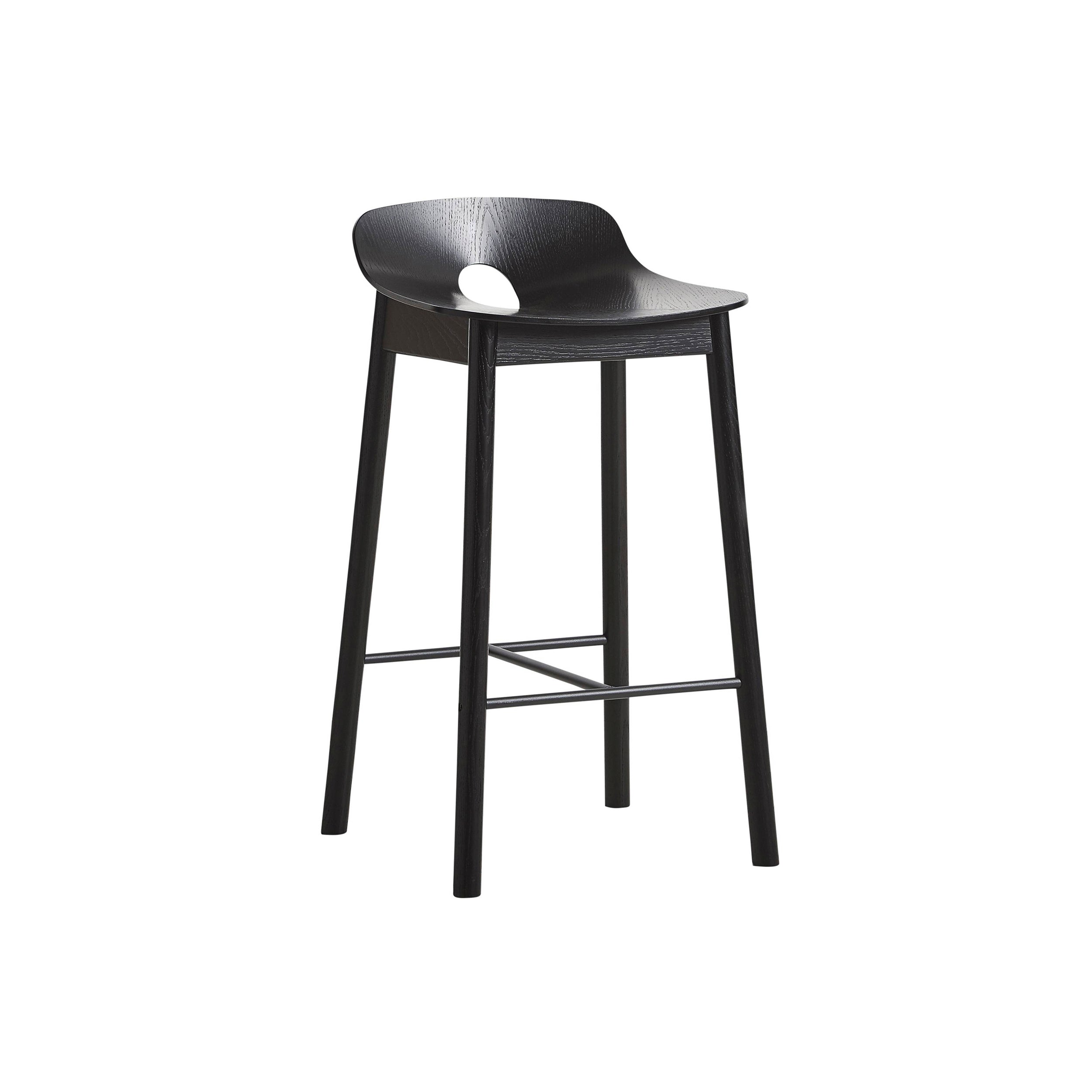 Mono Bar + Counter Stool: Counter + Black Painted Ash