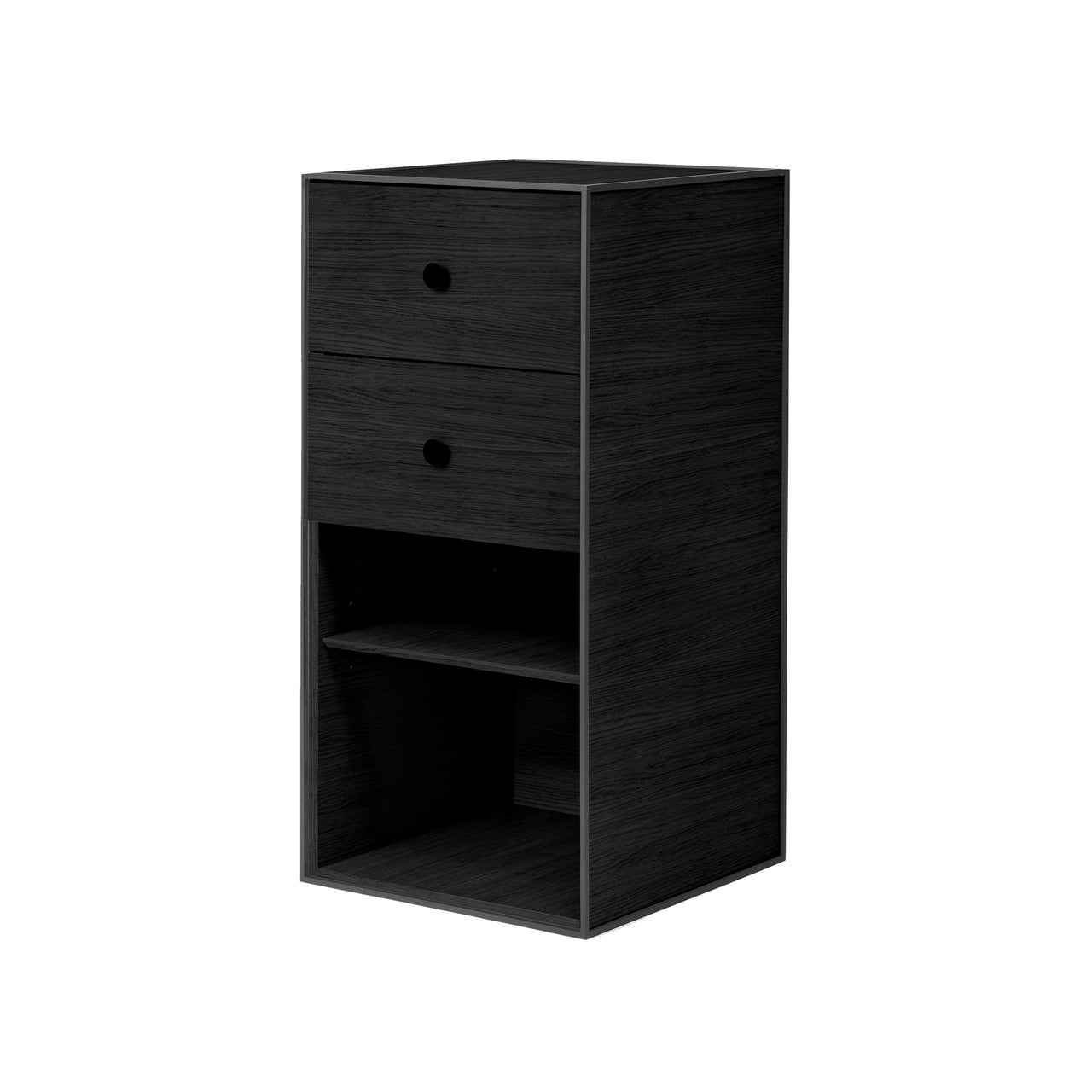 Frame Sideboard with Drawer: Storage 70 + Black Stained Ash