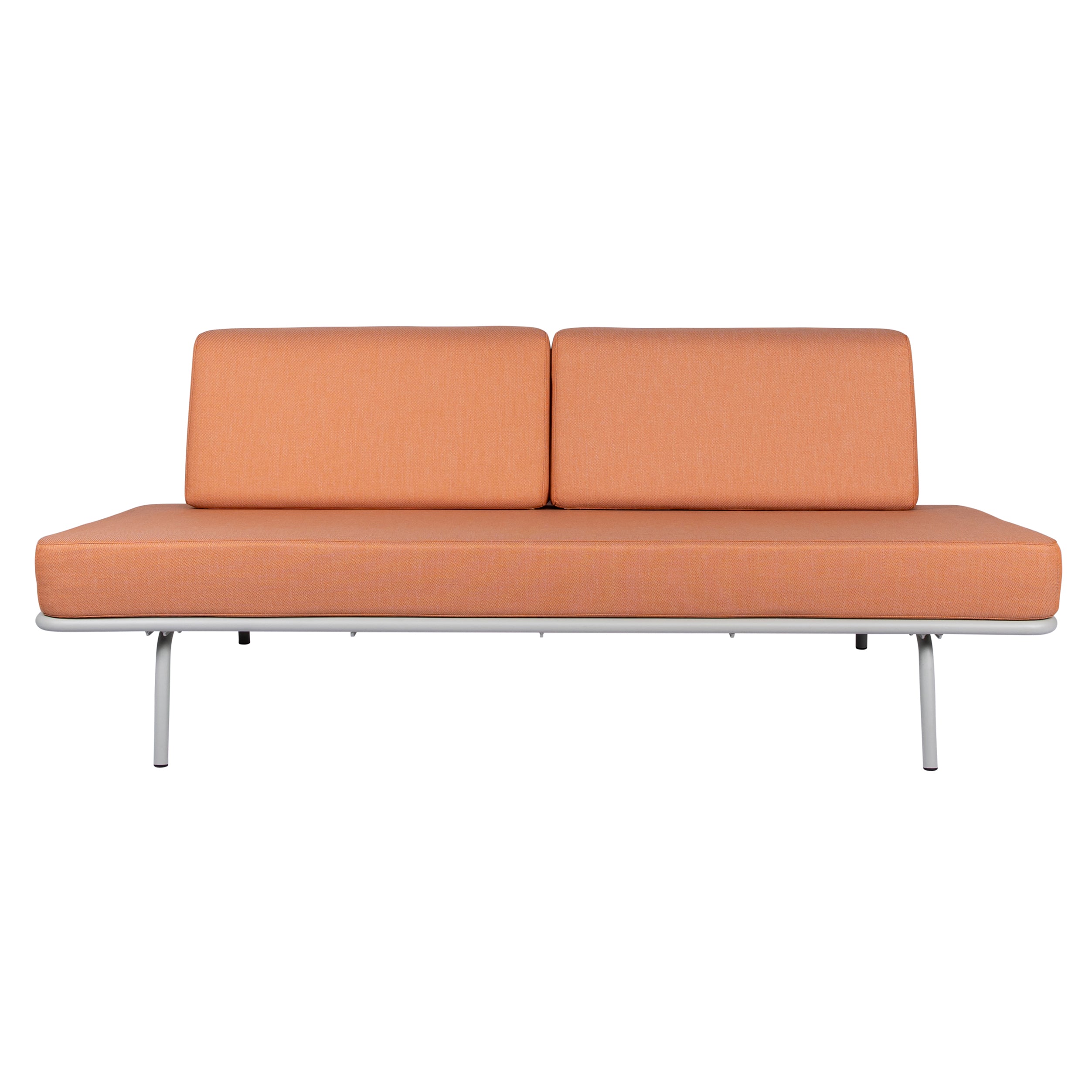 Sofabed: Faded Orange + Grey