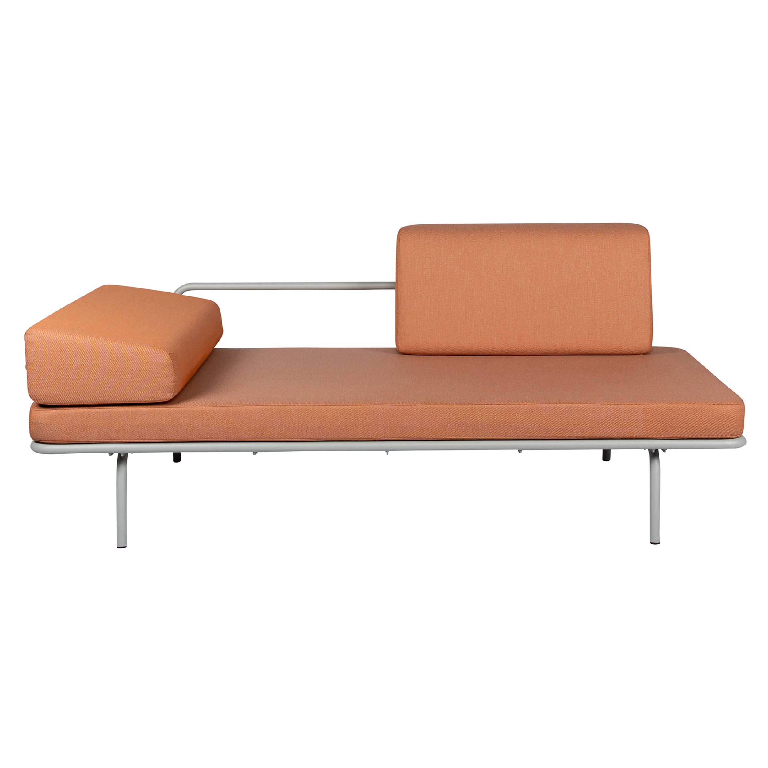 Sofabed: Faded Orange + Grey