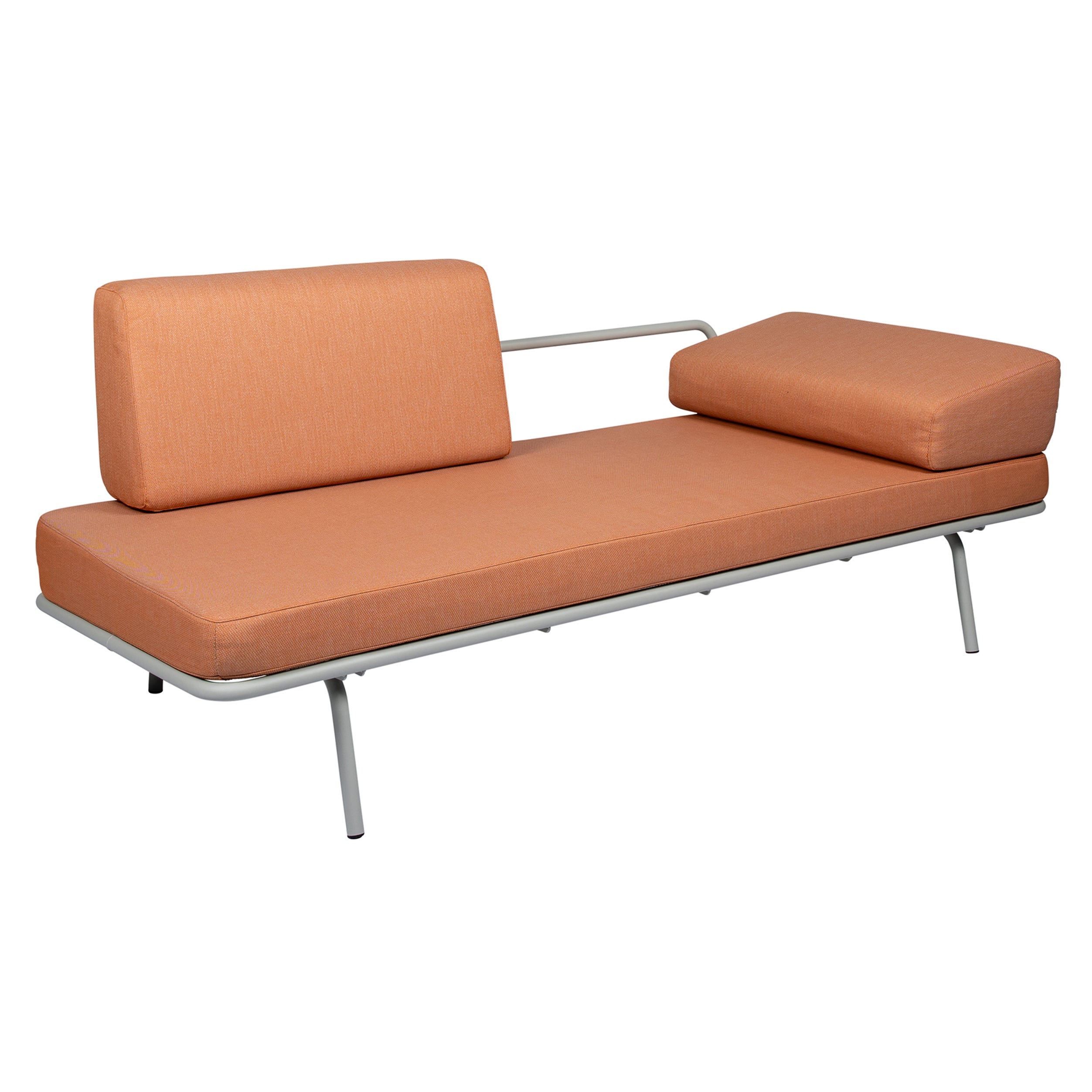 Sofabed: Faded Orange + Grey