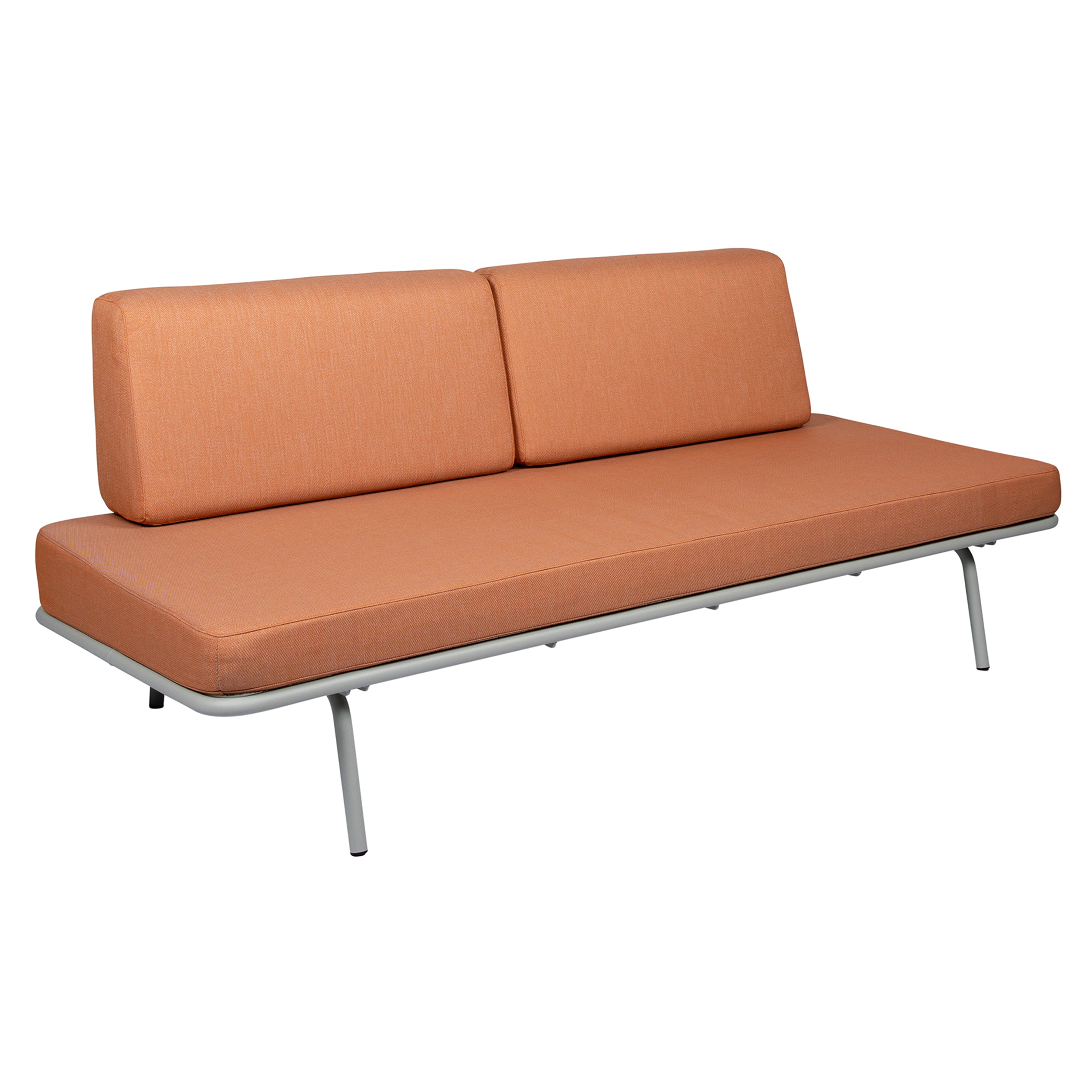 Sofabed: Faded Orange + Grey