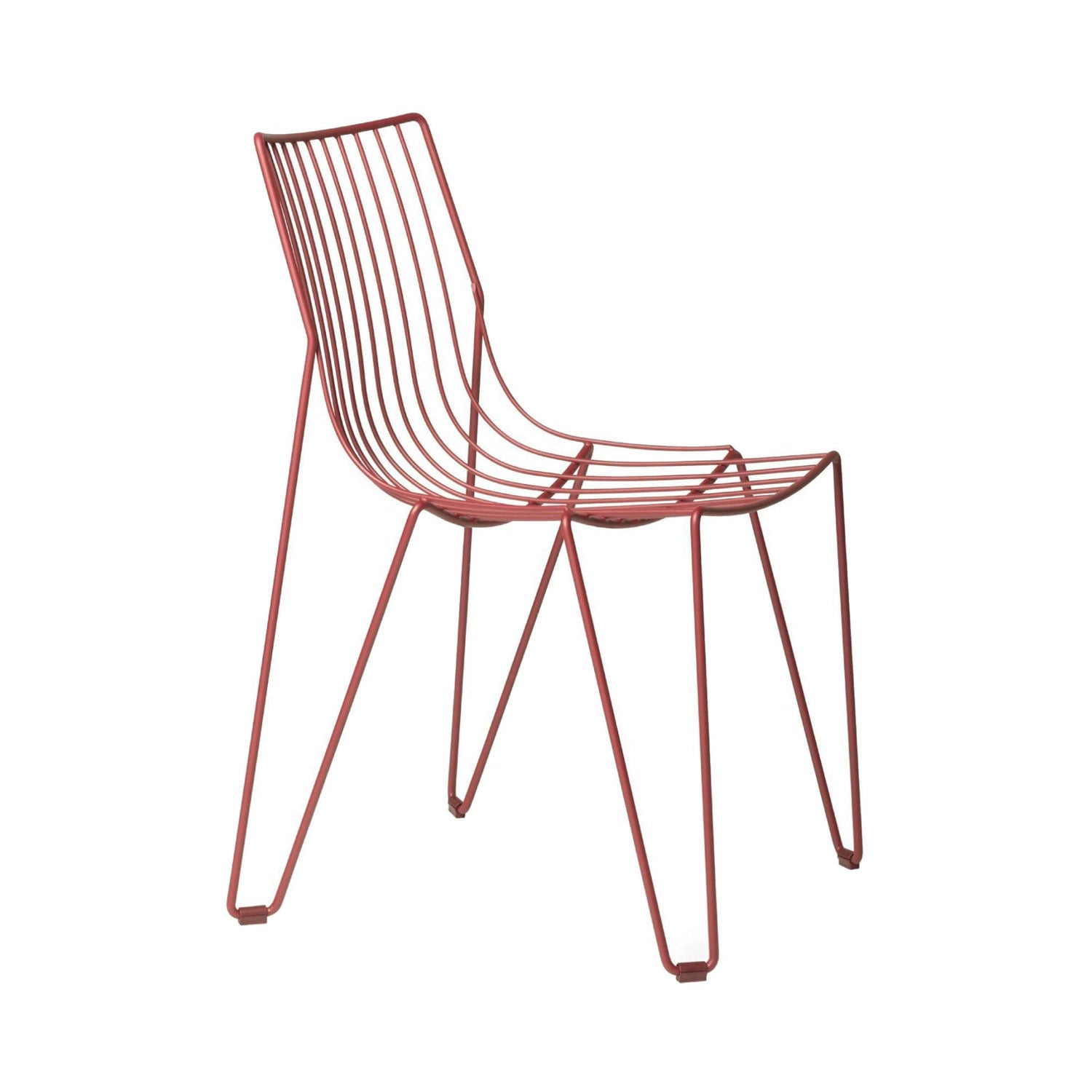 Tio Stacking Chair: Wine Red