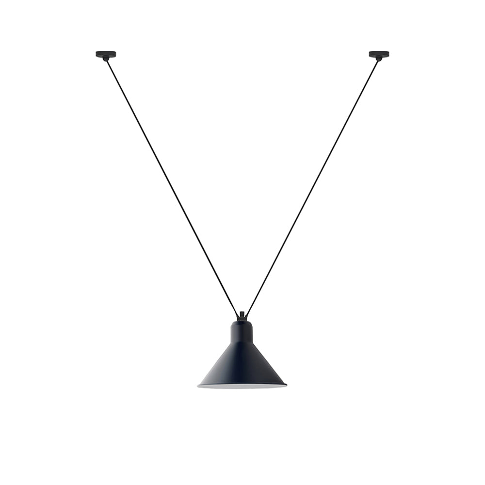 Les Acrobates N° 323 Pendant Lamp: Extra Large + Blue + Conic