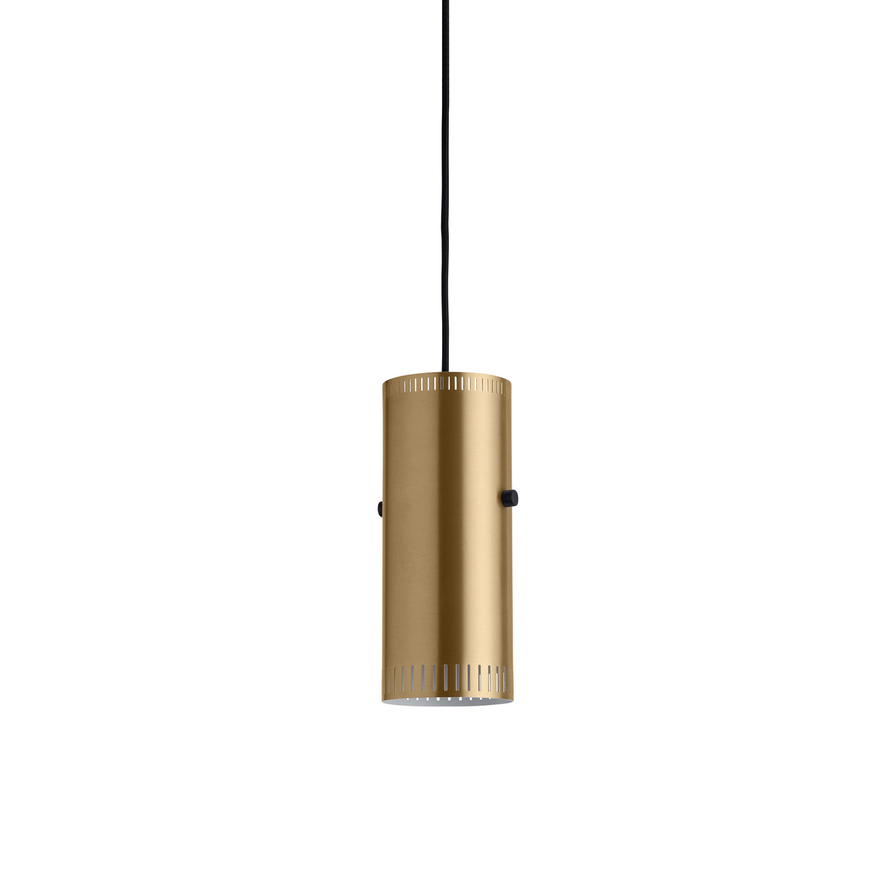 Trombone Cylinder Pendant: Brass