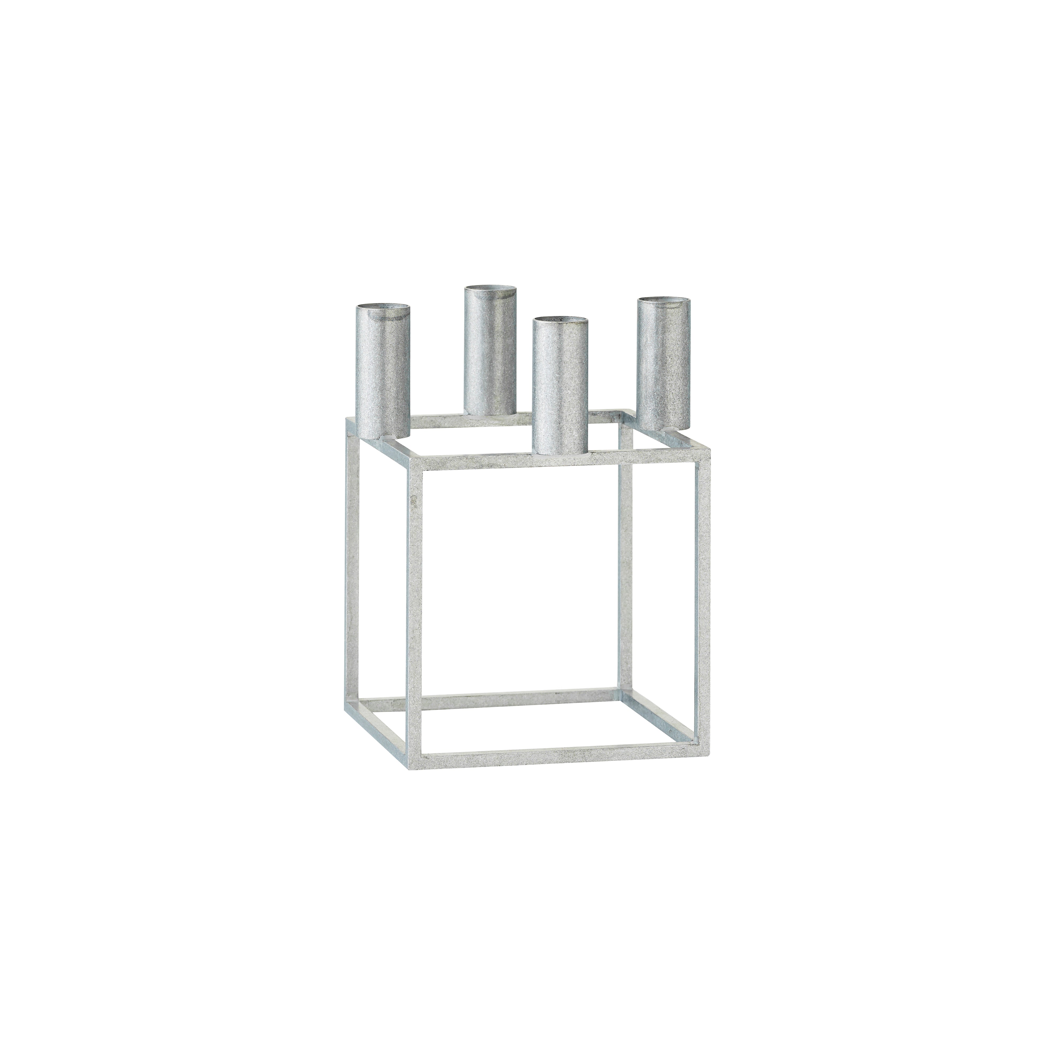 Kubus Candleholders: Zinc + 4 + Without Base