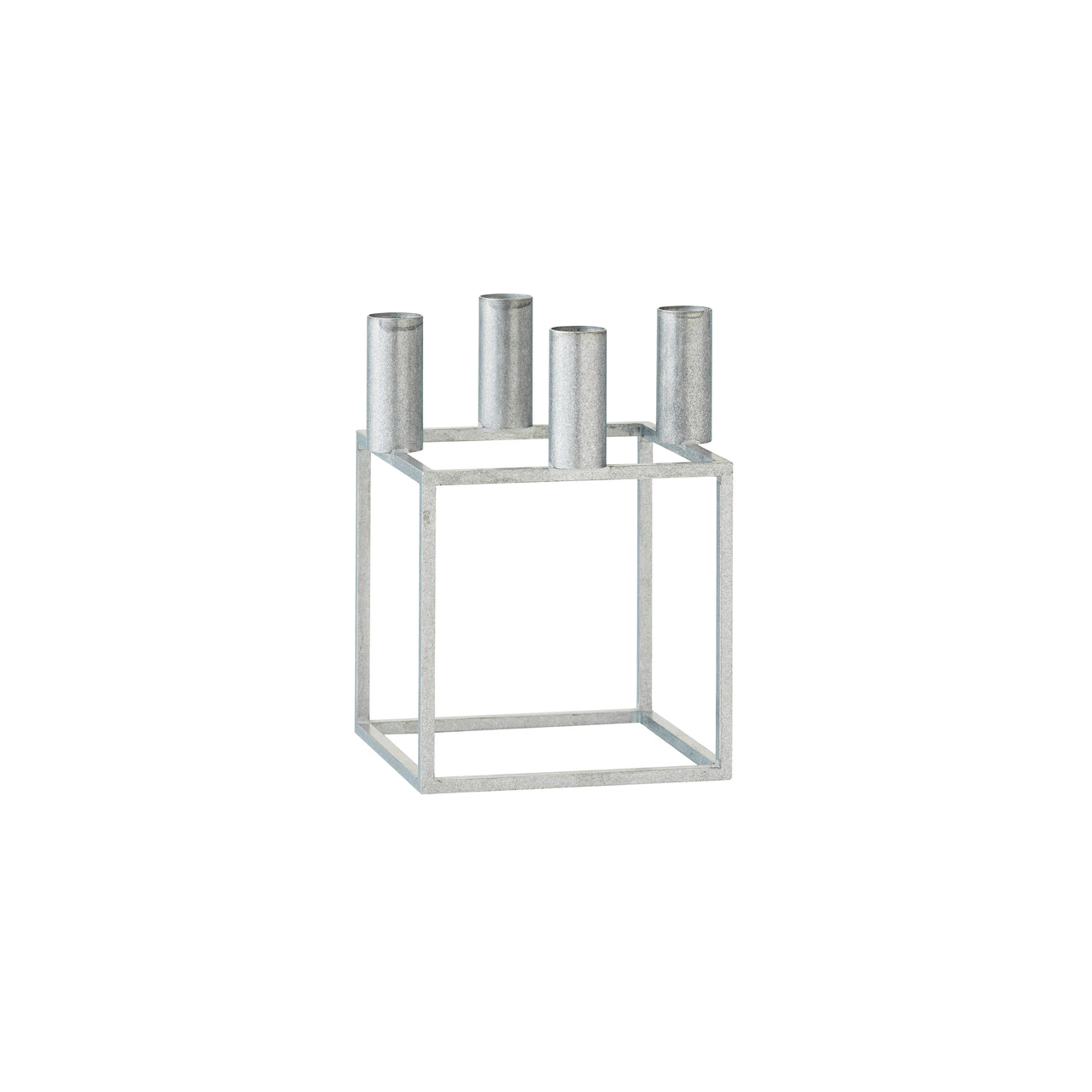 Kubus Candleholders: Zinc + 4 + Without Base