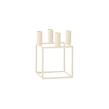 Kubus Candleholders: Ivory + 4 + Without Base